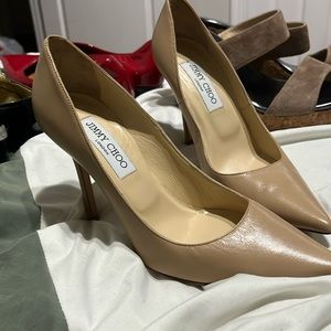 Jimmy Choi high heel beige shoes for sale